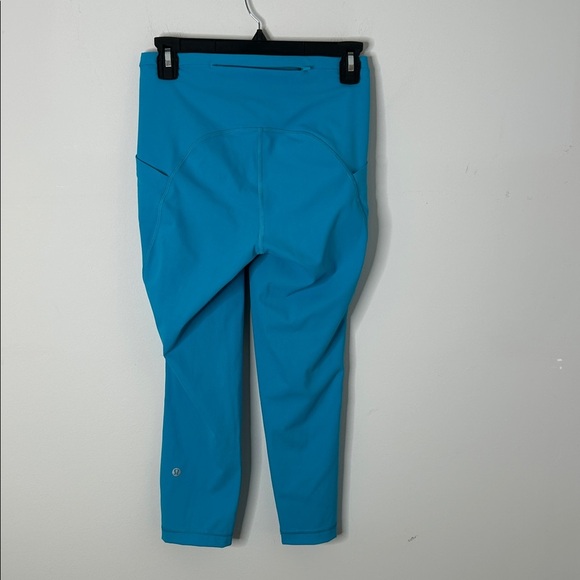 Lululemon Swift Speed High Rise Turquoise Tide Crop Leggings - Picture 5 of 9